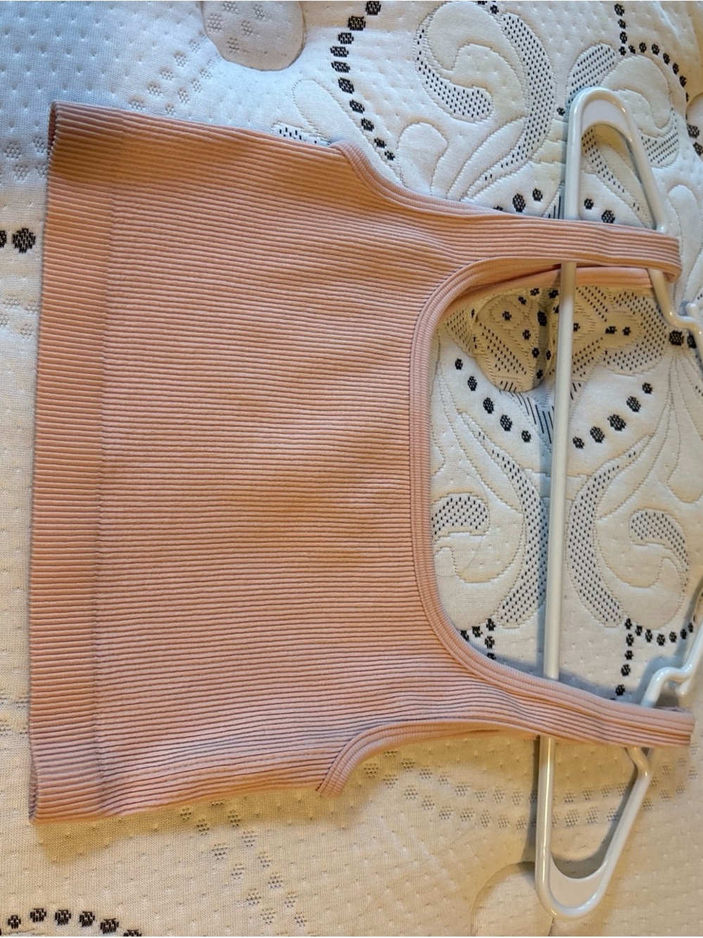 Cotton On Pink Ribbed Crop Tank